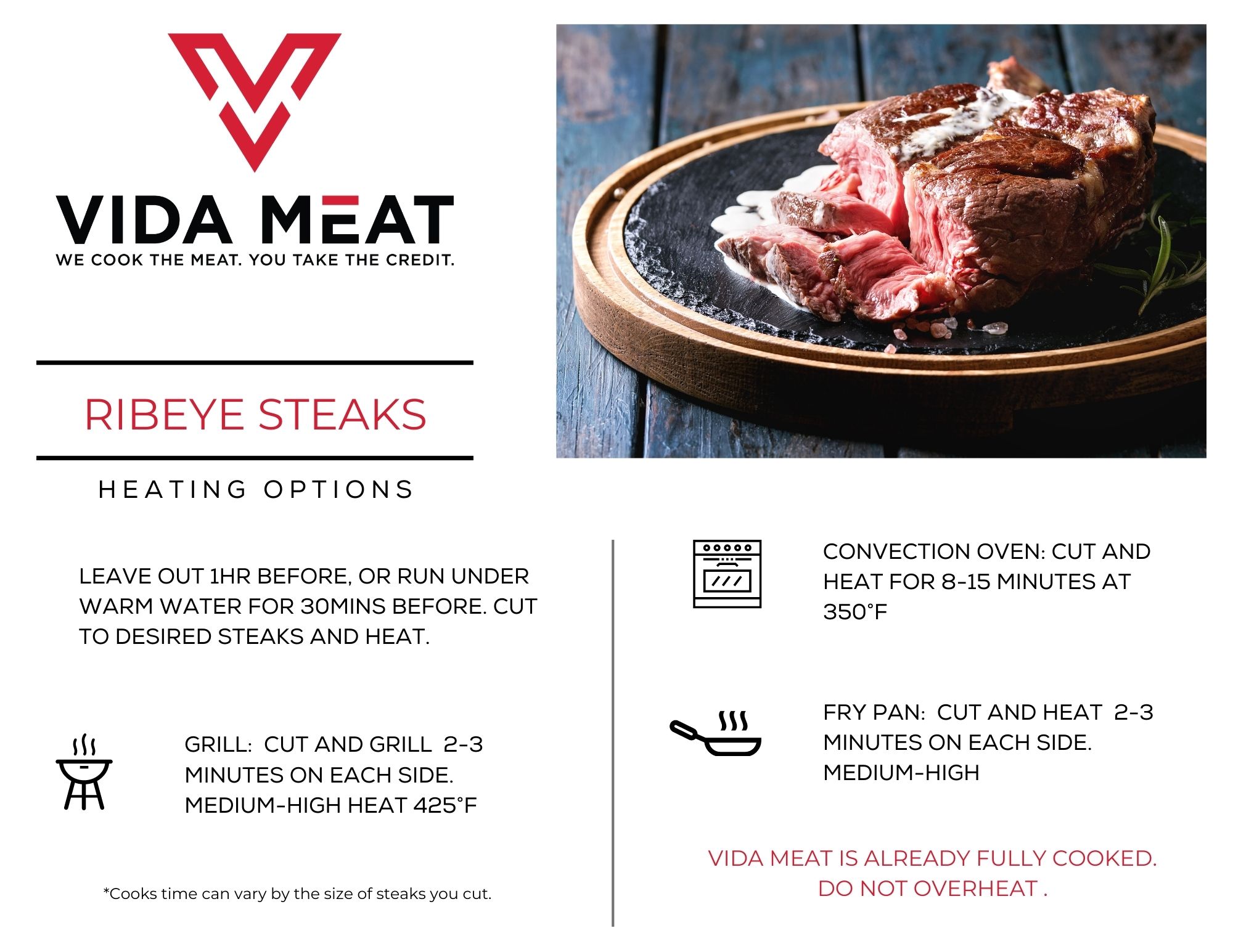 Vida Meat Ribeye Steaks Instructions-2