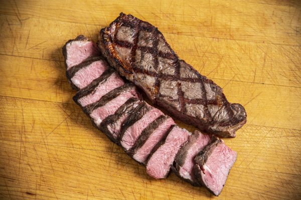 New York Strip cooked to perfection through sous vide