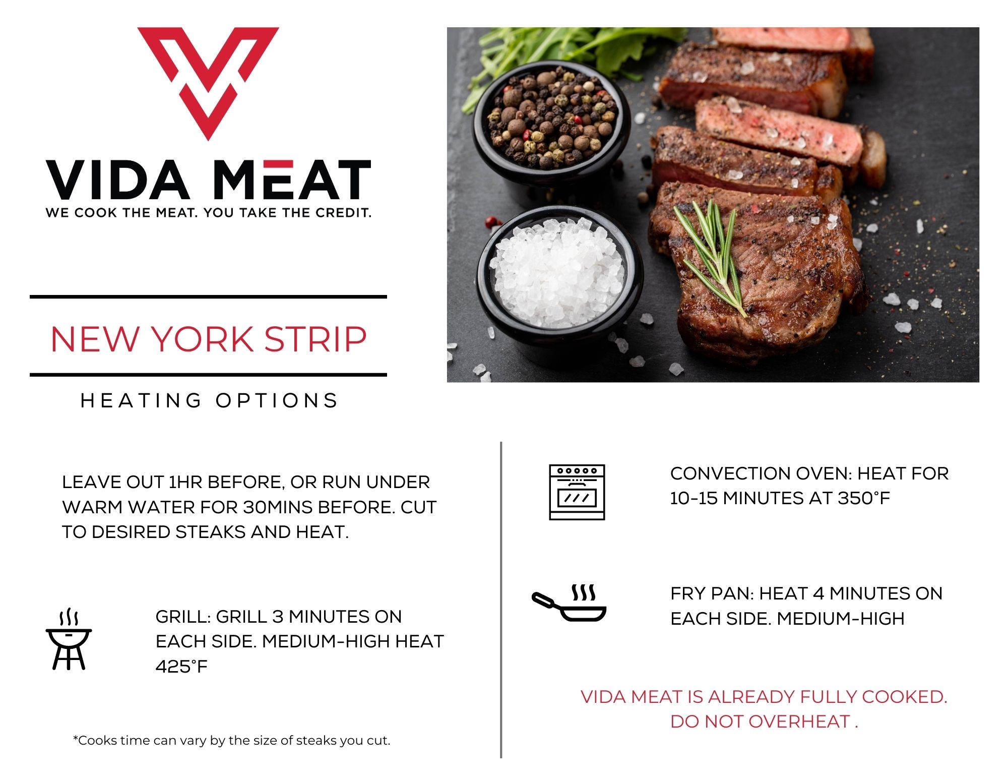 Heating Instructions – Vida Meat